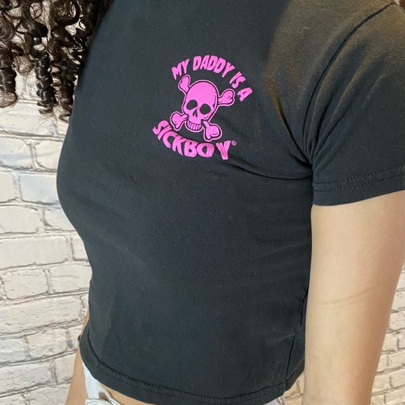 Sick boy motorcycle baby tee - Picture 3 of 4